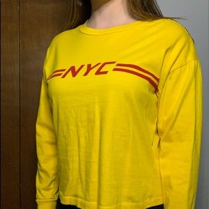 Forever 21 long sleeve yellow shirt